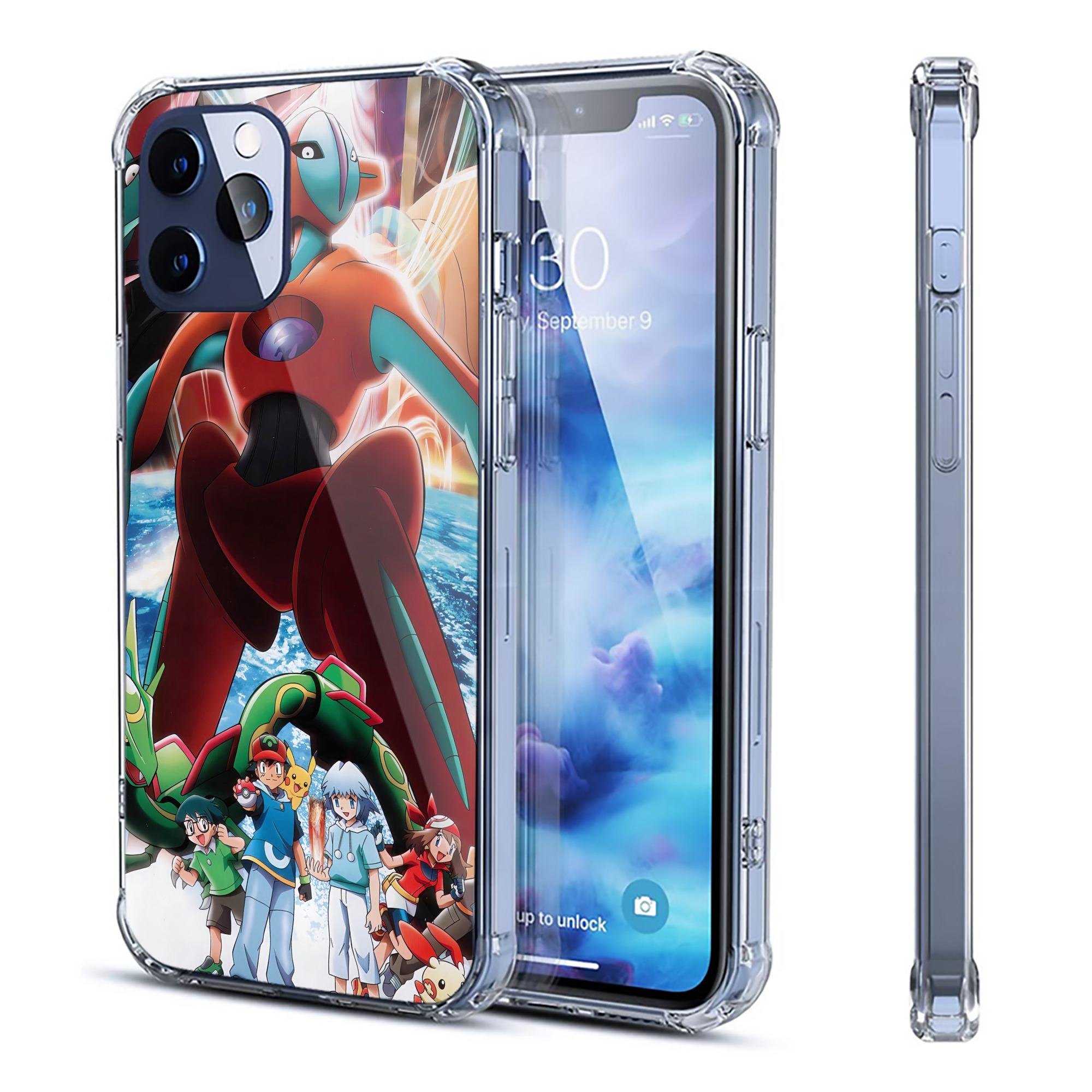 （画像用） ポケットモンスター Pokémon 【iPhone 12シリーズ対応】透明スマホケース（クリアソフトケース）